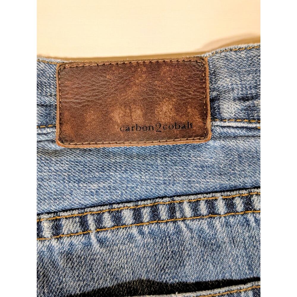 Carbon 2 Cobalt Men's Jeans Size 38 Blue Distressed Slightly Damaged (0536)